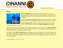 Tablet Screenshot of cinanniconstruction.com